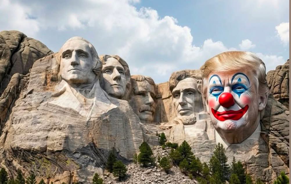 SassyBabyBoomer's tweet photo. The 🤡 made a 🤡 of himself again today! Tomorrow and the next and the next he’ll continue to 🤡 around w his 🤡 fuckery! https://t.co/UpUqkn5H85