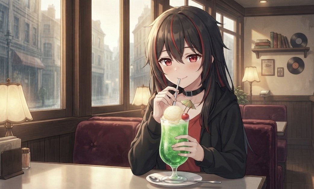 sera_deathyo's tweet photo. #おはようVtuber
おはセラ〜！今日は火曜日！個人的に眠たい日トップレベルの日だあ！今日の私はメロンソーダを飲んでいます！くつろいでますねぇ〜皆さんはメロンソーダ好き？よかったら教えてね〜！今日も一日ガンバでーす！
#Vtuber
#7月のVTuberフォロー祭り‍ https://t.co/vw7wwUiZDi