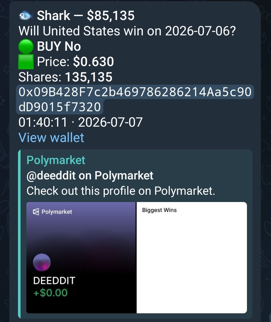 megazire's tweet photo. Another whale caught by Polyintel... but this one got absolutely destroyed.

We spotted the bet early, but this wallet is now down over $10.7M. 💀

Not every whale is worth following.

Sometimes the best strategy is doing the exact opposite. Reverse-betting this wallet would've been far more profitable. 👀