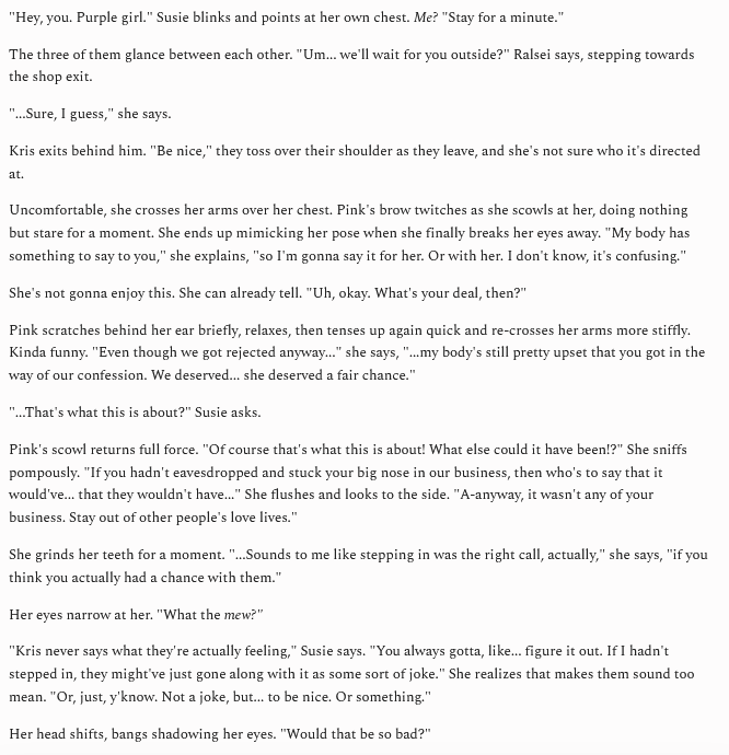 funkyfreshalien's tweet photo. wrote a convo between susie &amp; pink set loosely in ch6 castle town about how susie doesnt realize her own feelings. yay #krusie angst https://t.co/oELRGlAt1S