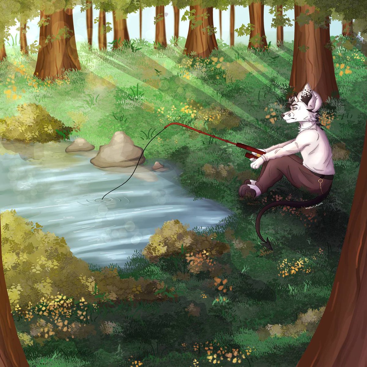 Weather_Aware3's tweet photo. Gone fishin'! Artfight attack!

.
#furry #furryart #artfightㅤㅤㅤ https://t.co/4uqTxNU8Fq
