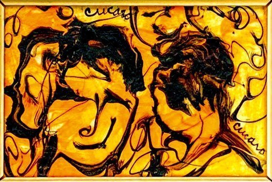 brentksilver's tweet photo. Cucaro's art often serves as a commentary on societal norms & cultural identity. He challenges conventional perspectives, prompting viewers to reflect on their own experiences & biases. #Cucaro #abstractexpressionist
#artendy #artistcornerTS #artbots
#1960s https://t.co/qix2ZTA777