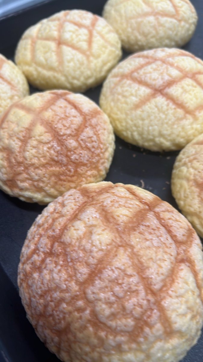 ur_apamon's tweet photo. @PamonHachijo 
朝から岡馬メロンパン出てます🫡
昼前にもう一回戦出まーす🍞🍈🍞 https://t.co/jK7wp2wCef