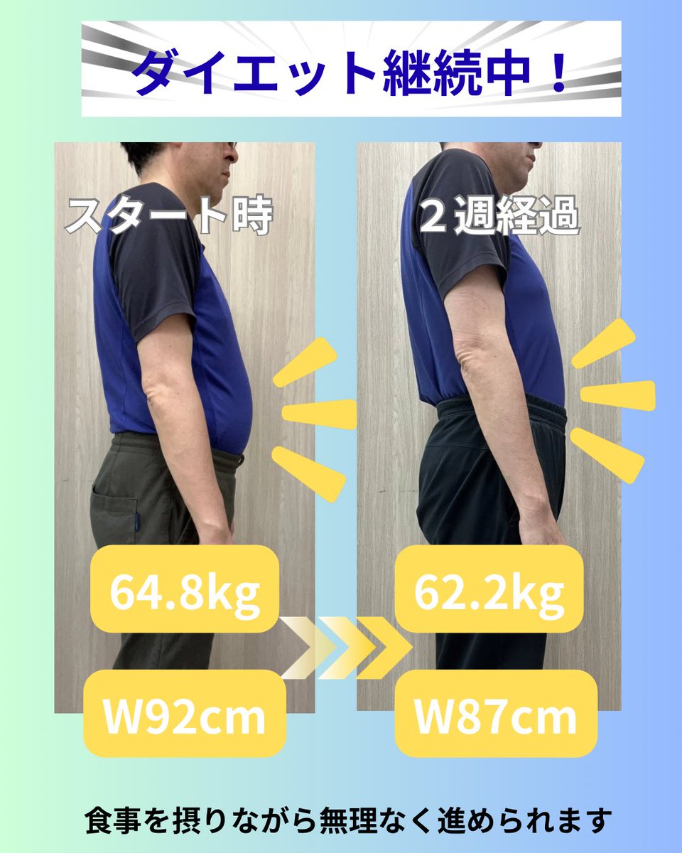 harihonetsugi's tweet photo. おはようございます😃

本日午前中は出張施術の為休診となります。

ダイエットチャレンジまもなく4週目
今朝の時点で61.0kg！

ご予約はこちらから⬇️
☆ホームページ
https://t.co/FkCaYnSLPM
☆LINE
https://t.co/PByDcuSPIY

#腰痛
#坐骨神経痛
#膝痛
#五十肩
#人生最後のダイエット https://t.co/Yl7TXhpT4v