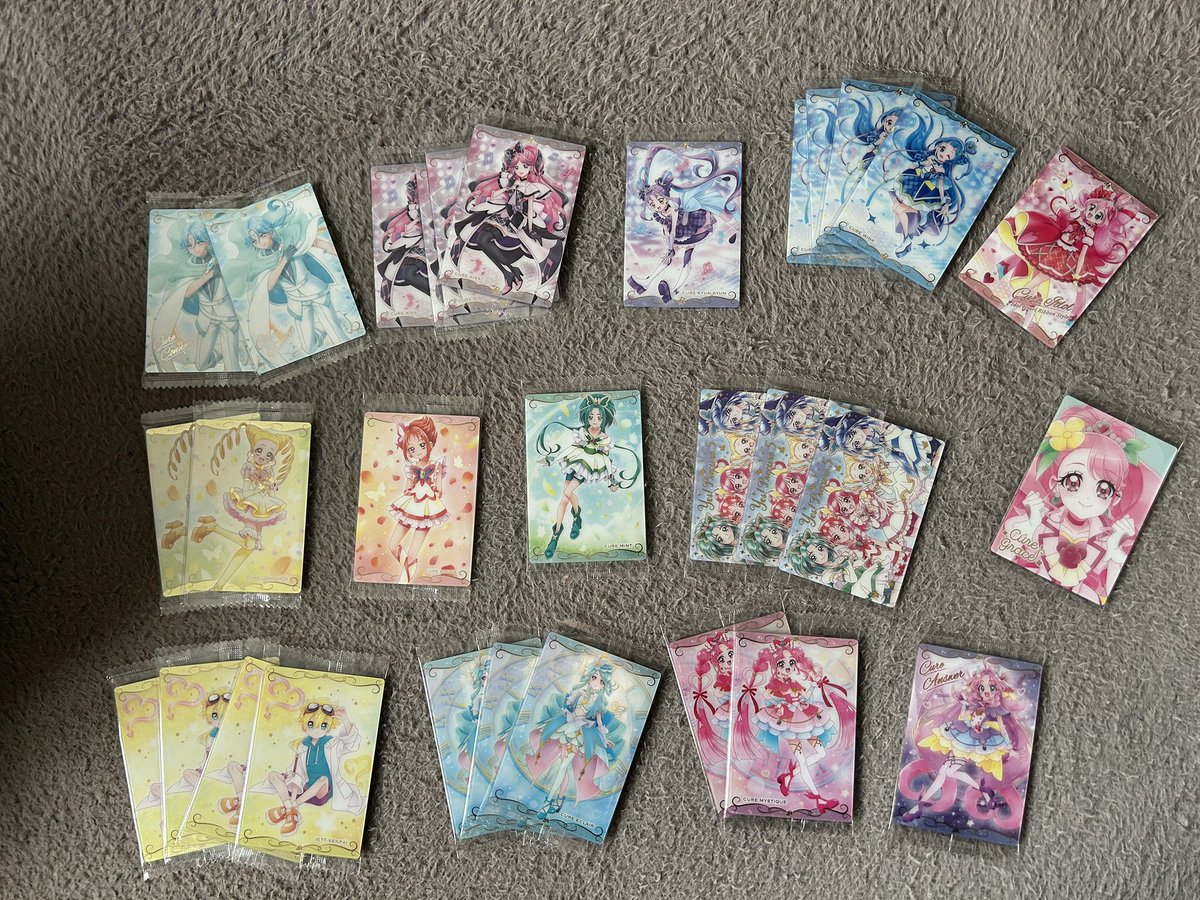 23_59_wolf's tweet photo. プリキュア　ウエハース　13  交換

求:HRミスティック/ズキューン/スパークル
    SSR たんぷり集合
    N アクア/アルカナ・シャドウ

譲:2枚目画像のもの

都内手渡し(池袋)>郵送

お気軽にお声がけください。 https://t.co/PYlQpPIzRa