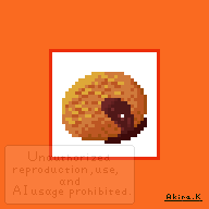 akifato8's tweet photo. 揚げ物を描く練習。コロッケ。
#ドット絵 #pixelart https://t.co/7ew5qmwYs3