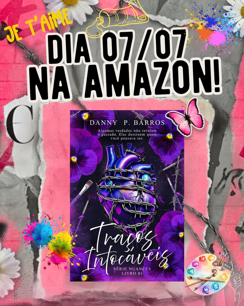 brublioteca's tweet photo. É AMANHÃ 

🎨 Romance com suspense
🎨 Found Family 
🎨 Age Gap
🎨 Slow Burn 
🎨 Ele se apaixona primeiro 
🎨 Strangers to lovers https://t.co/OvwU1xYBzX