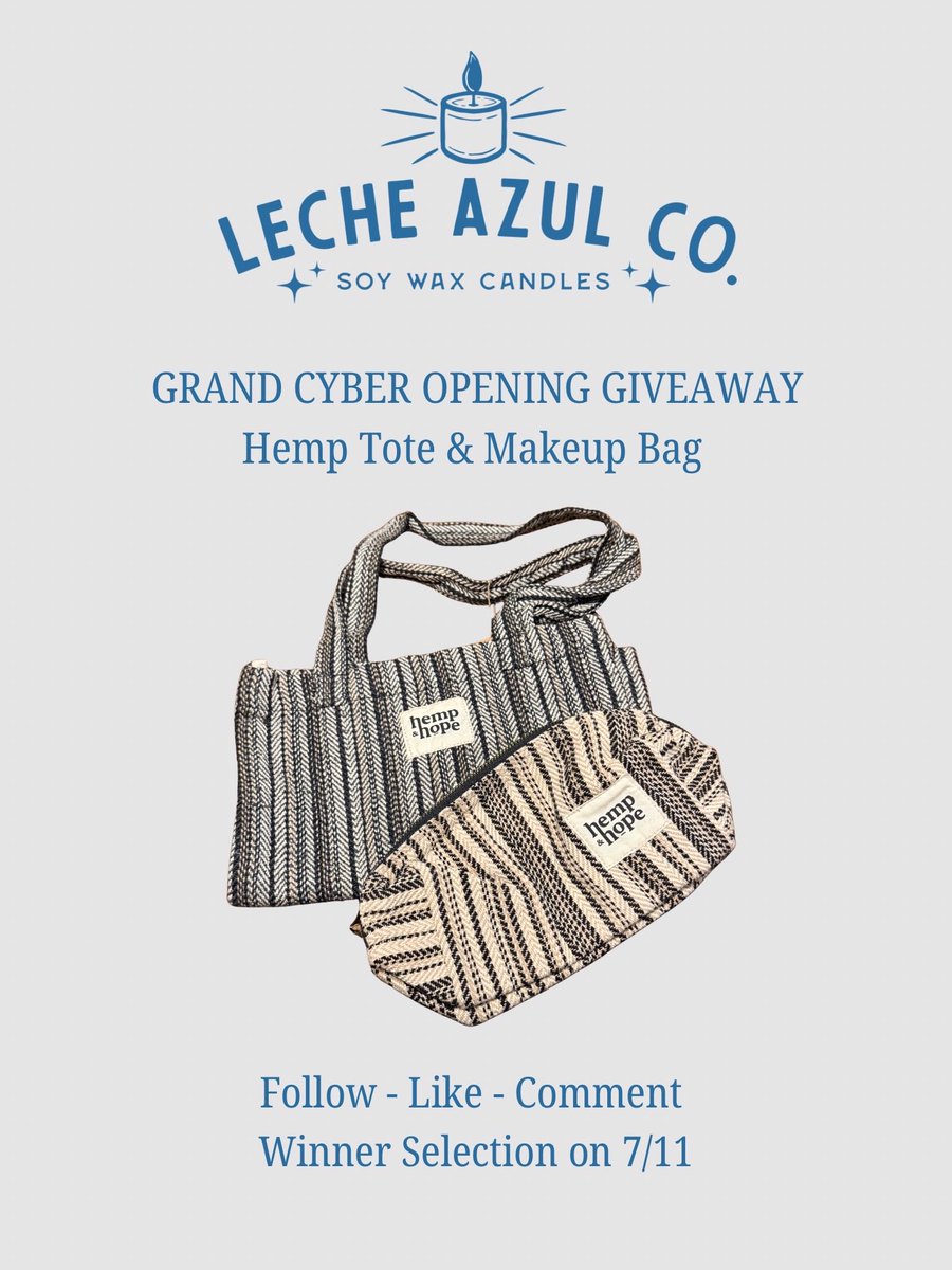 lecheazulco's tweet photo. Our store is now fully open, and we’re celebrating the initial candle drop with giveaways this week! 

To enter, simply like, share and comment below before 7/11. Winner will be notified via DM and announced on our socials.

#mcallen #shoplocalrgv #rgv #smallbusiness #giveaway https://t.co/08su8NGEsR
