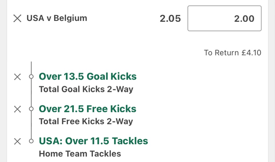 MJFooty_Tips's tweet photo. 🏆 World Cup
⚽️ USA v Belgium 
🗓️ 06/07/2026
📈 2.0, 2.0 (Bet365)
💰 2.0, 2.0, 2.0 units https://t.co/fqvoxjsDVG