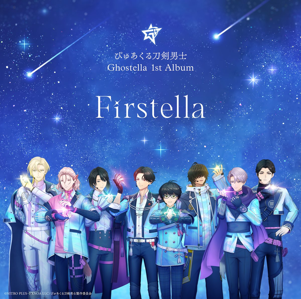purecooltouken's tweet photo. 【CDアルバム情報✨️】
「ぴゅあくる刀剣男士」Ghostella 1st Album『Firstella』
アルバムジャケットを解禁！
特典情報も公開！詳細はコチラをチェック！
https://t.co/ElXpjWs9Dk
※DMM通販・アニメイト各店舗＆オンラインでの販売となります。
#ぴゅあくる #刀剣乱舞 https://t.co/hB43rfsAd6