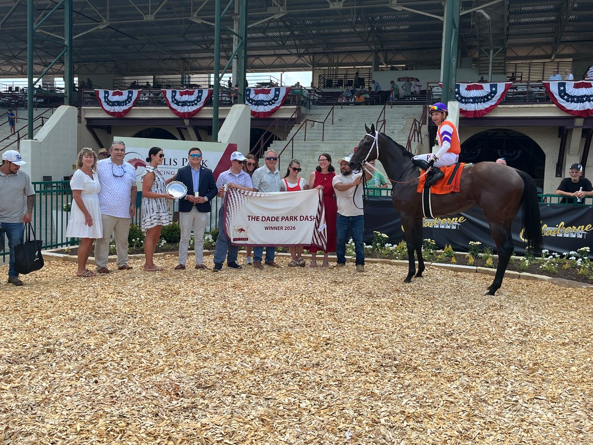 aaronhancock14's tweet photo. Also on @EllisParkRacing opening day, 3 y.o. “Two Seven O” won the $175,000 Dade Park Dash Stakes!
Jockey Francisco Arrieta rode the winner for trainer David Fawkes &amp; @1stRodeoRacing!  @habertooth @HorseRacingKK @KyHBPA @jockeyfarrieta @TracksideJennie @TonyCalo5 @JoeyDaKRacing https://t.co/9Qu684flcD