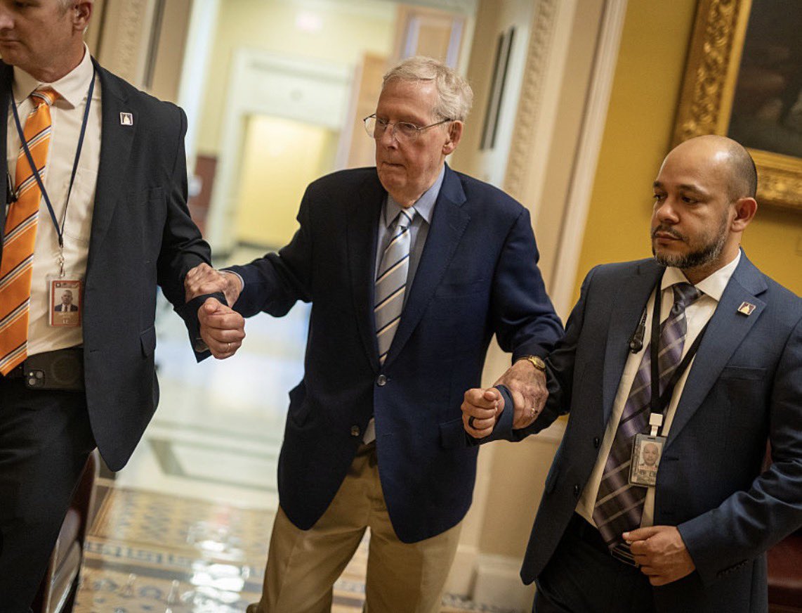 Joeoltmann's tweet photo. Mitch McConnell has died… another walking controlled corpse has stayed in power until his last breath… I pray his family has peace and God judges him according to his deeds, both known and unknown to us all. 

Let’s not operate with revisionist history, Mitch betrayed the American people like most in congress. Left, or right… both parties have abandoned their obligations and worked against the interests of our nation. It’s politics after all… the thing they use to excuse their betrayal.