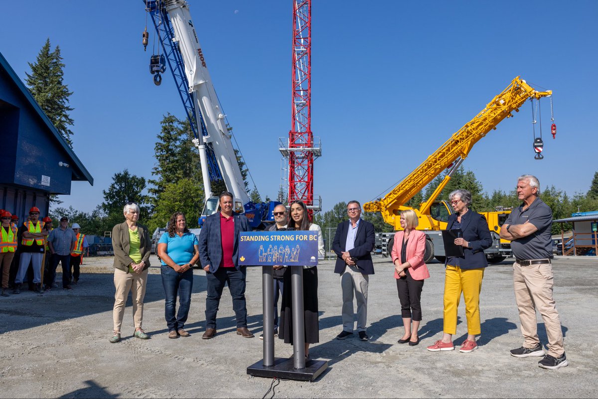 jessieksunner's tweet photo. Today marks an important step forward for crane operators in B.C.

We're expanding Skilled Trades Certification to tower and mobile crane operators, recognizing their expertise, strengthening safety standards and helping build the skilled workforce our growing province needs. https://t.co/wiJJh5Ls9l