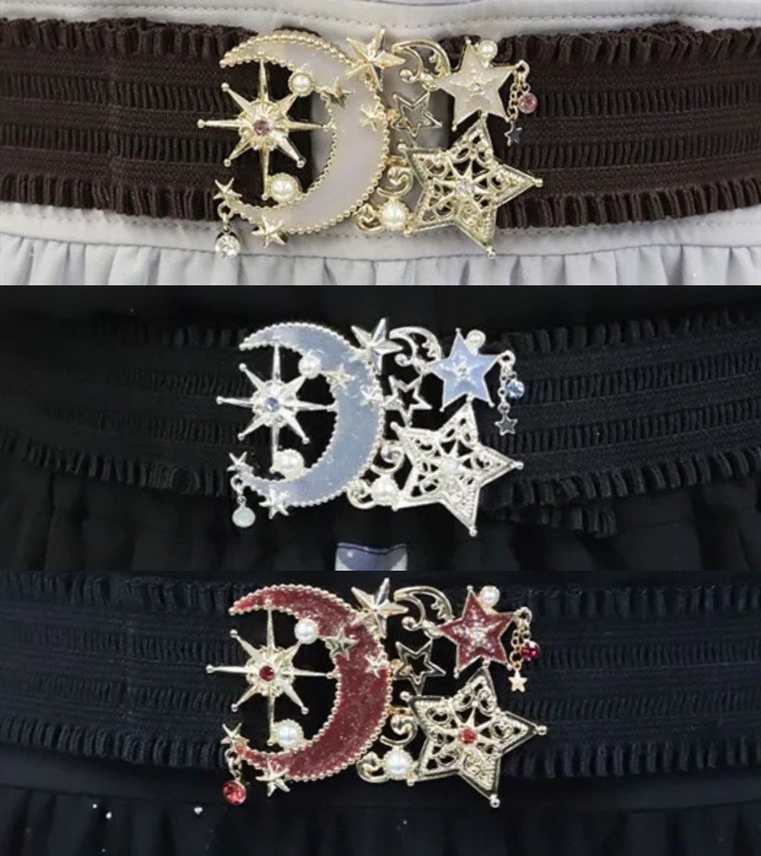 axesfemme_tweet's tweet photo. 【New Arrival】
人気の”スターライトモチーフベルト”の新色＆サスペンダーの雑貨アイテムが入荷いたしました📦
コーデのアクセントやポイントに使えるaxes femmeベルトアイテム✨

▸新作アイテム一覧
https://t.co/JYzqpIqhqg
▸ベルト一覧
https://t.co/hqJtzn5wpe https://t.co/fbtsvXJGAC