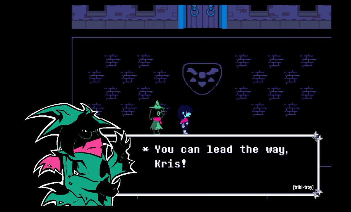 Triki_Tr0y's tweet photo. Deltarune with Artwork on the Textbox  -  Part 2
#DELTARUNE https://t.co/FAk2vubGRM