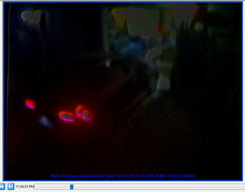 chefcascottccc's tweet photo. Many AFRK are pointing to the 1-2 second mark wjer there are 3 distinct red spots claiming this shows a busted light then the brake lights came on lighting up brightly.

That's not how LED Lights work. A diffuser is required to transmit the light throughout the housing. An "island" of light unconnected isn't possible. Nor is there a seperate diffuser for the brakes - it's jus a more intense light.

Here is a frame that isn't as "smooth" as the others showing the 3 seperate light sources seem to actually be an artifact left during the process of adding light sources. This is completely wiped out by the full lighting when brakes are applied - there is no "brake light" in this style tail light. It's simply a more intense light of the same diffuser.