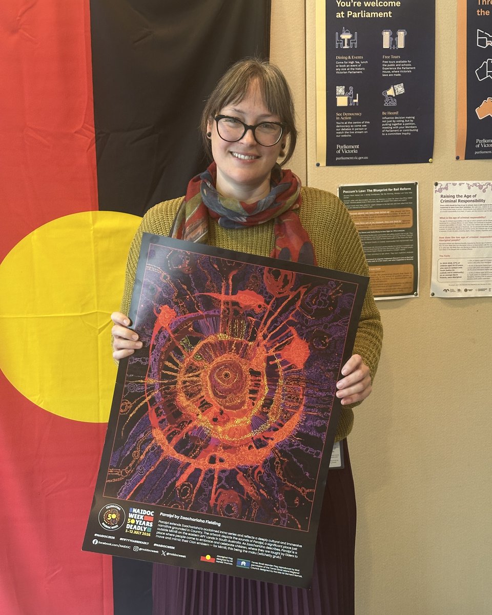 KatCopseyGreens's tweet photo. This #NAIDOCWeek celebrates #50YearsOfDeadly. We look back at decades of First Nations resistance, the great progress Victoria's Treaty represents - and all the work that's left to do. 

Always was, always will be, Aboriginal land.

Find local events here: https://t.co/wkd4ptAu7O https://t.co/6t3uo51iNT
