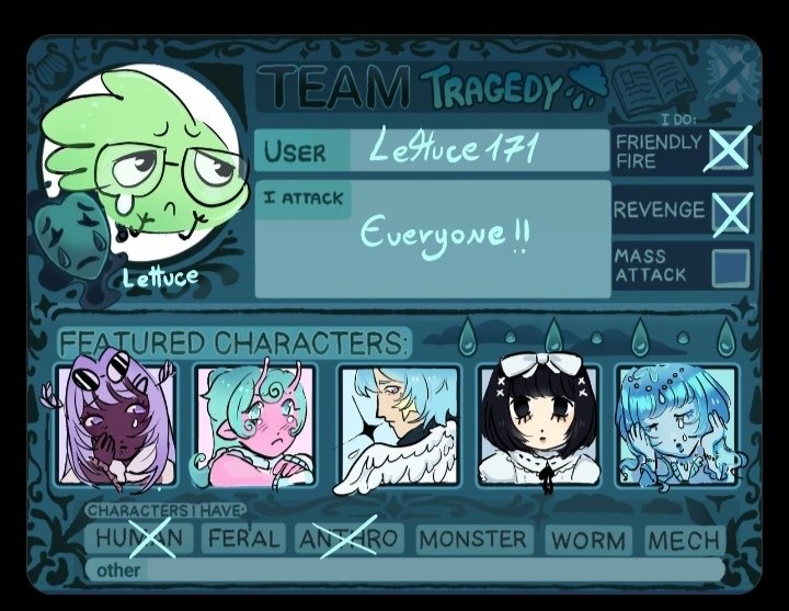 Lettuce171__'s tweet photo. @RandoeDeer Let's go team tragedyy https://t.co/xt8LvMQ9rW