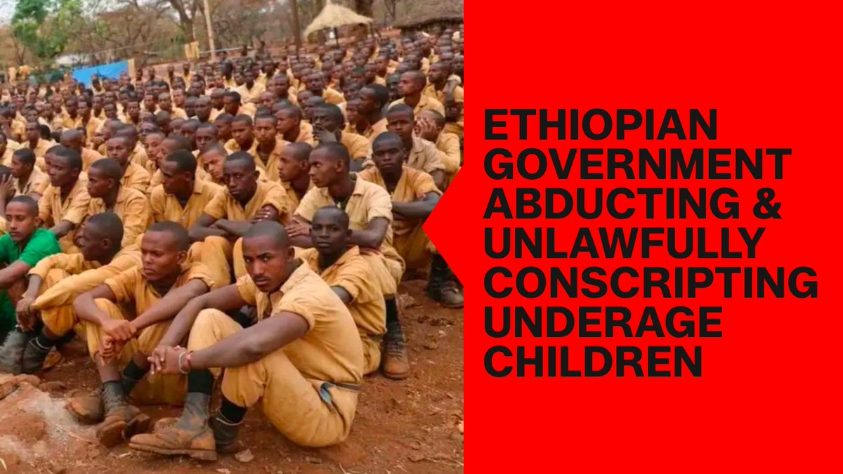 tigraionline's tweet photo. Ethiopian government abducting &amp; unlawfully conscripting Underage children #Ethiopia #HRW #BBC https://t.co/QA5dGvATTh