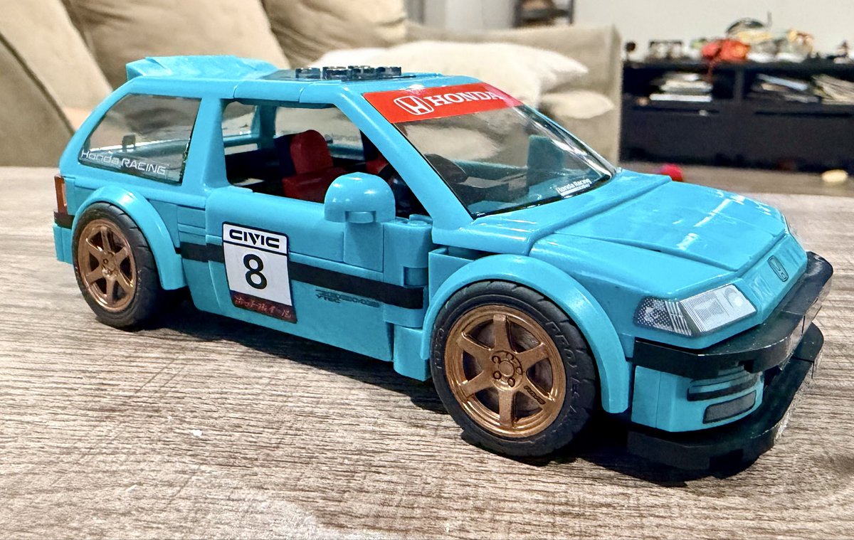 kb8thekid's tweet photo. I gave the kids a special task, i found the civic EF at target today and they did a great job. 👏 #hotwheels #honda #civic #ef #legos #mattel #90s #volkracing #hondaracing #wings #recaro #sparco #toyotires #circuitracer https://t.co/FsKZkWvN6T