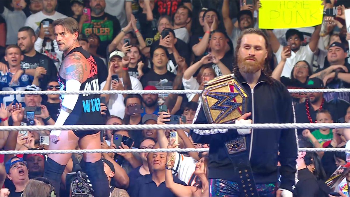 MexiRacc's tweet photo. @MrSantiZap Sami Zayn losing in 9 days is disappointing. We could've had Johnny Gargano, Carmelo, and Royce Keys, wrestlers who would never be in the world title picture. Sami should lose at SummerSlam, giving him a decent title reign. I mean, they gave Jey Uso 51 days. https://t.co/VfZOpWCENz