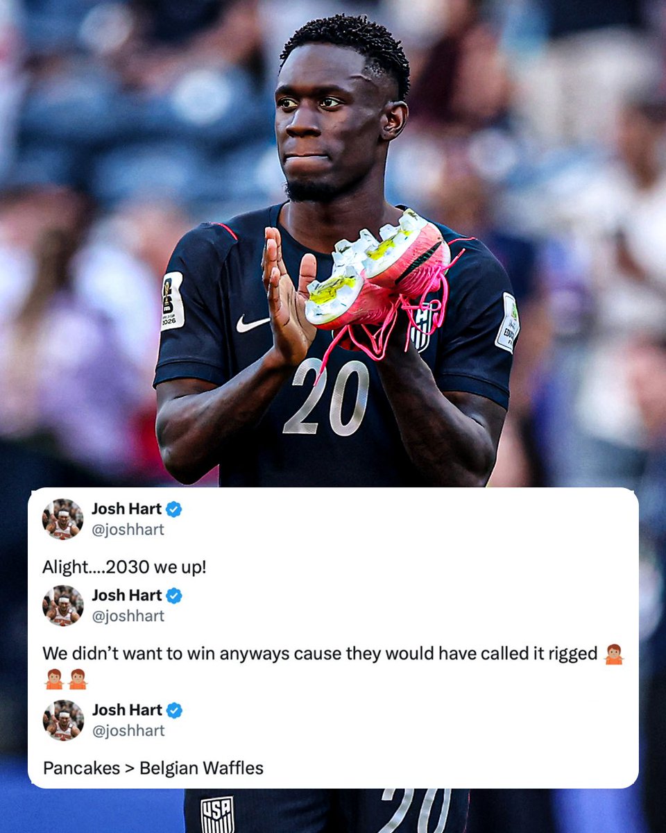 YahooSports's tweet photo. Josh Hart is every American soccer fan right now 😅 https://t.co/6pAb2iMAUm