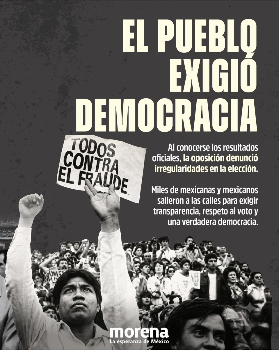 PartidoMorenaMx's tweet photo. La llamada "caída del sistema" provocó incertidumbre y marcó uno de los episodios más polémicos de la historia electoral de México. https://t.co/KwLVDotpfy