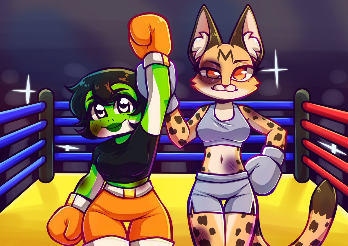 Gexon_1011's tweet photo. Fola Foreman vs Upendo - Fight and Friendship
Fola Foreman belongs to @CassiusCreed of Sally Mountainpeak
Upendo belongs to lob66
Drawn by your truly noonehasmoneySD
#sallymountainpeak #fanart #boxing #boxingmatch https://t.co/OT9LNpefeQ