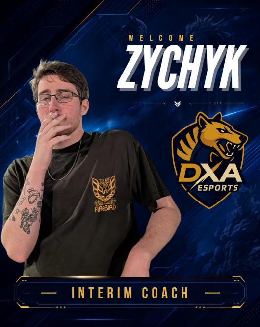 DXAEsports's tweet photo. Welcome to the pack, ZYCHYK 🐺

@Zychyk_GG  joins DXA Rivals as Interim Coach for our upcoming relegation/promotion matches.

Fresh eyes, structure, and a bit more fire as we fight to hold our spot and keep pushing forward.

Time to lock in.

#DXAEsports #MarvelRivals https://t.co/H3ImamrMO2