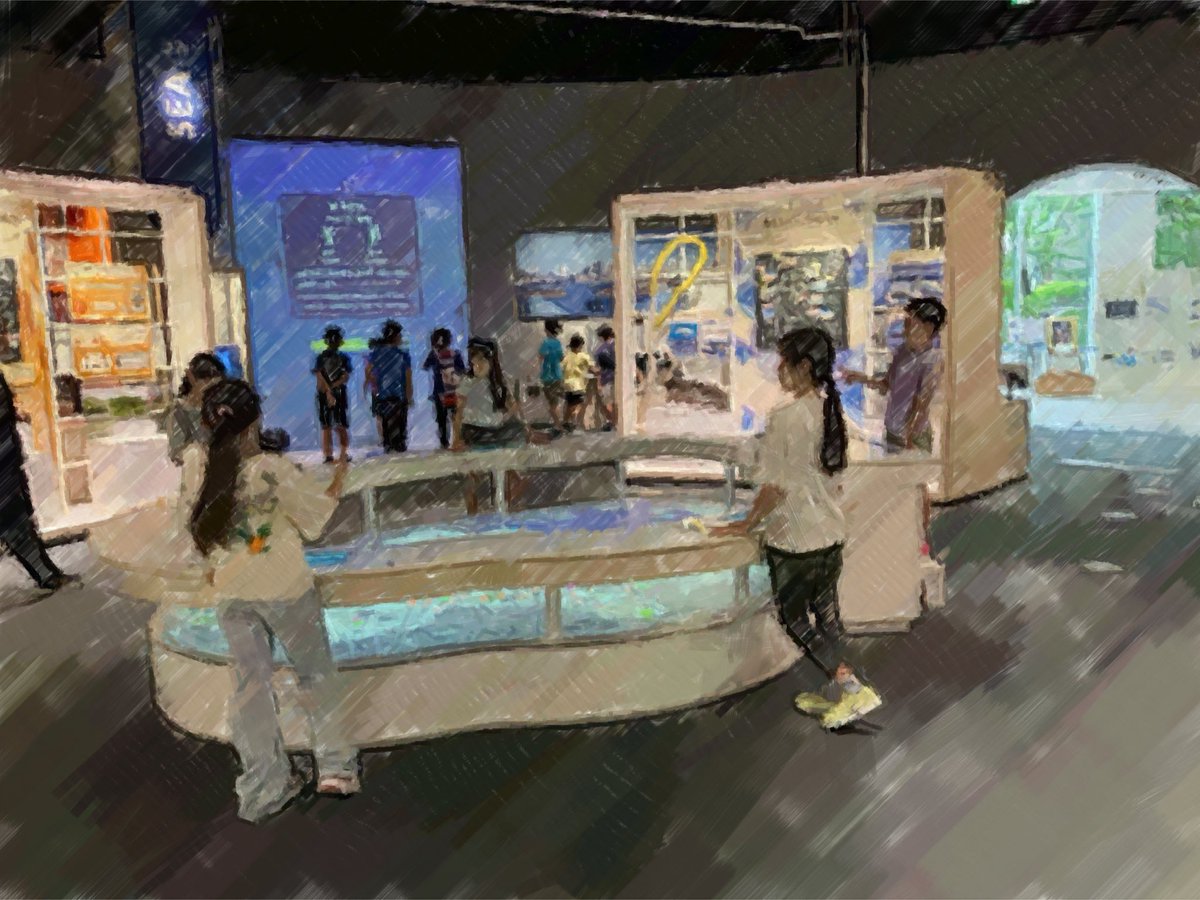 onarimones's tweet photo. みなと科学館見学（4年生）
展示室と気象科学館で学びます。
体験型のブースが多くて、とても楽しいです😀 https://t.co/kClBDkRE0E
