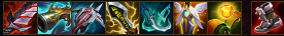 dog2mf's tweet photo. Just hit Top 50 using my fully evolved MF build!

Insane scaling from the runes, alongside DFT to help with poke during the laning phase.

You get 10 JOAT stacks with 4 items (must have Tabis or Mercs).

Build PD vs tanks/bruisers and RFC vs heavy ranged.

Always start DBow. https://t.co/1mKplgZ1Oq