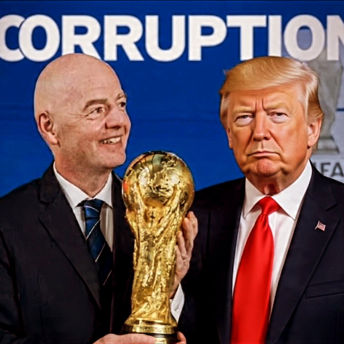 Lamberti_JM's tweet photo. Infantino le corrompu se doit de démissionner de la présidence de la FIFA, quant à simplet, lui est pathétique ! https://t.co/fpZ9zIfLY4