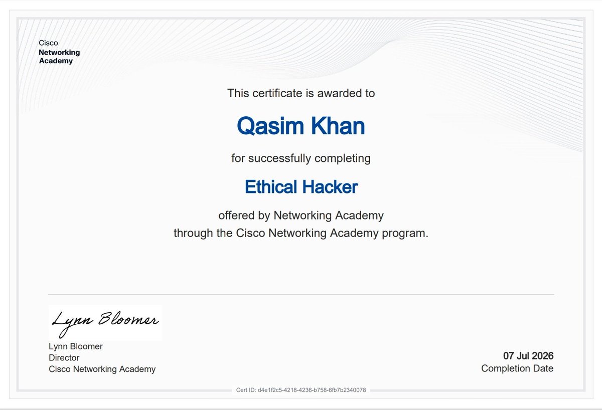 th3tox1c's tweet photo. Just wrapped up the Cisco Ethical Hacker course. Its free and actually a pretty decent refresher for intermediate concepts. Good to check the fundamentals off the list
@LearningatCisco https://t.co/dyOovhF6vI