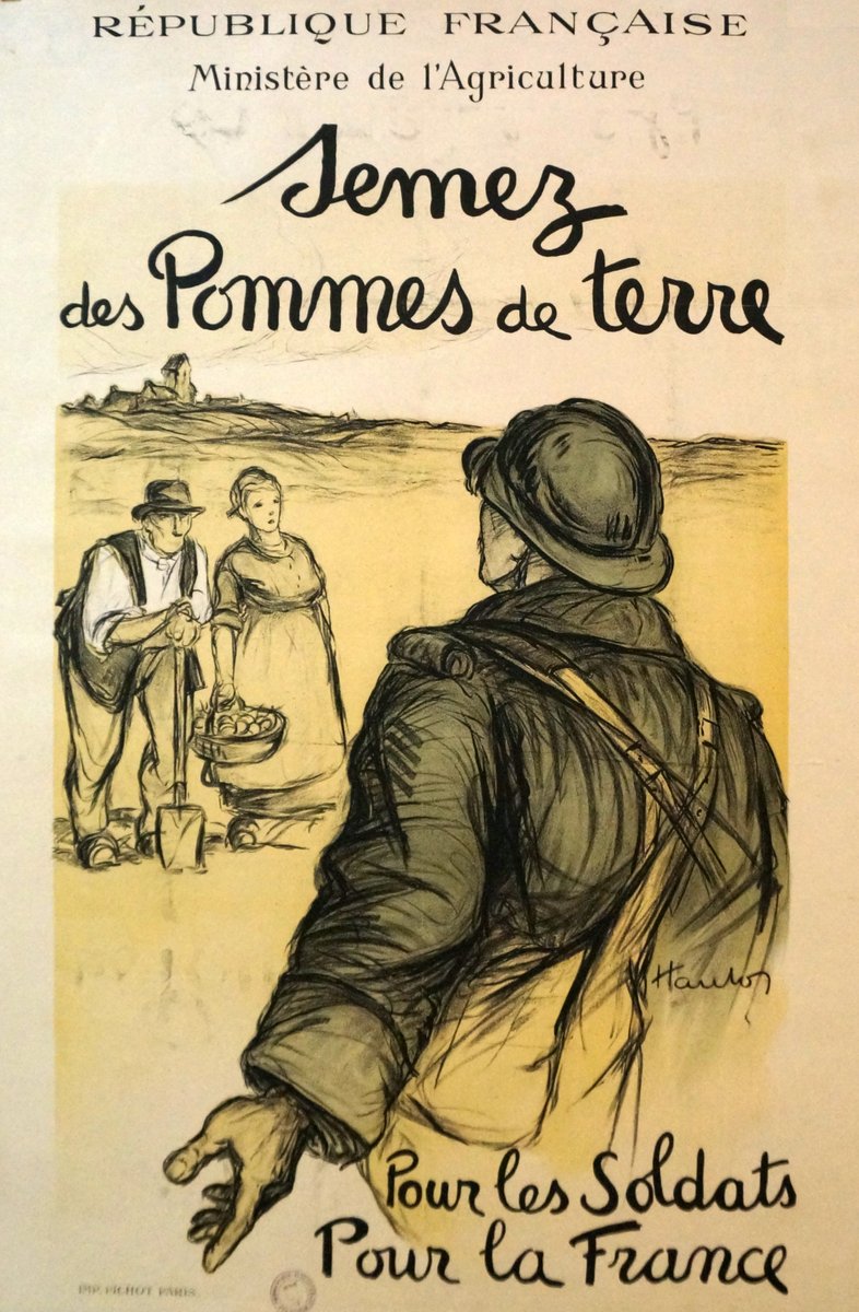 19thCenturyPh's tweet photo. French WWI poster (1916)

Plant potatoes. For the soldiers. For France. https://t.co/wsxC6WOqUp