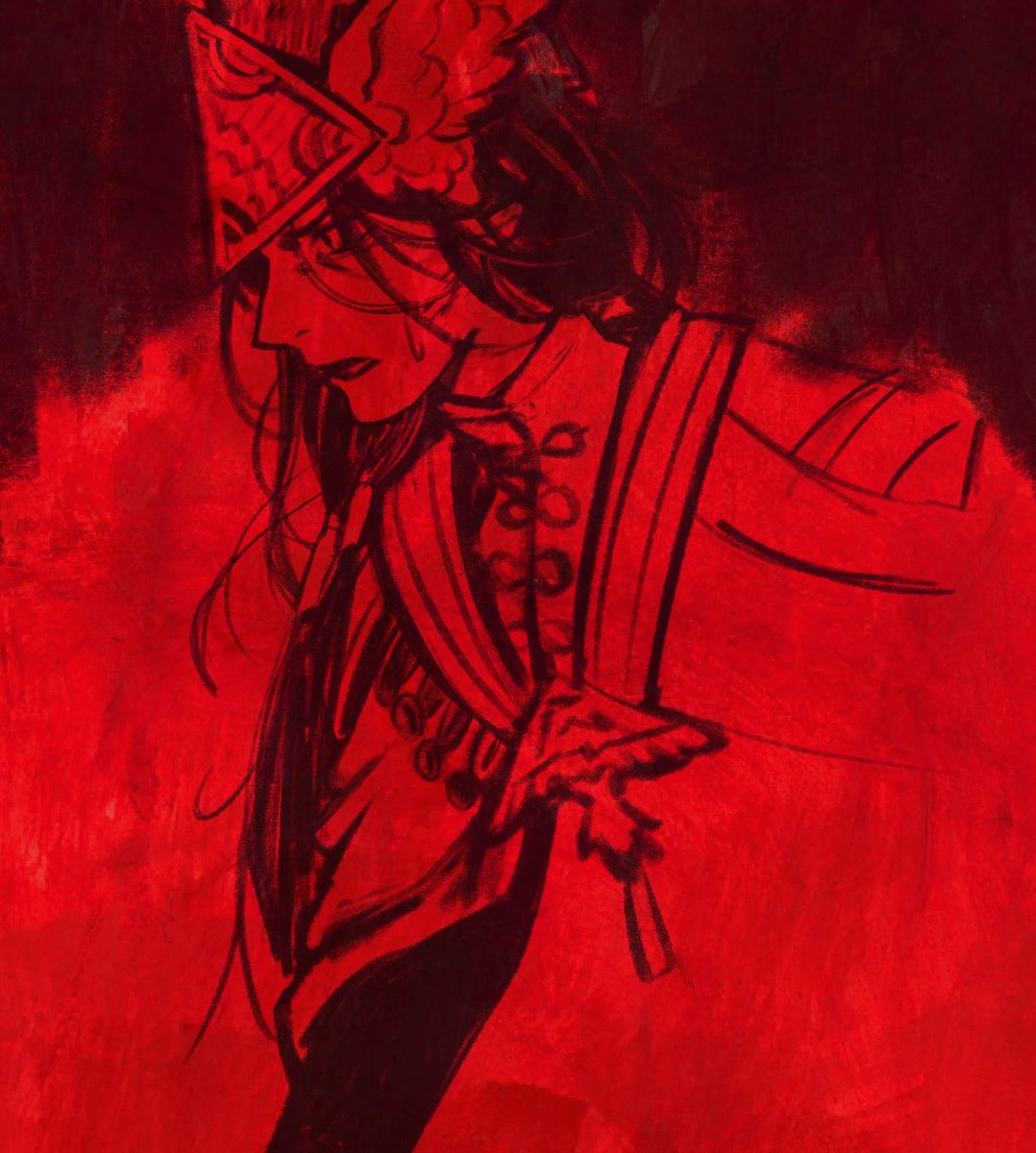 brushbun's tweet photo. panel redraw bc i like his expression and needed to remember how this uniform works its starting to sear in my memory hopefully https://t.co/immGQvxkfy