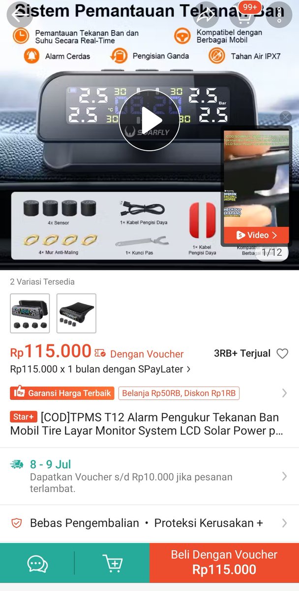 innovacommunity's tweet photo. Yang dimobil nya gk ada TPMS,silahkan.
Cuma 115rb.
Bisa jadi life saver, tire saver dan car saver.

Harganya semakin murah aja, kyknya sudah gk bisa jadi alasan lg, ada mobil baru gk punya fitur TPMS. https://t.co/DhPsZ6Bxw4