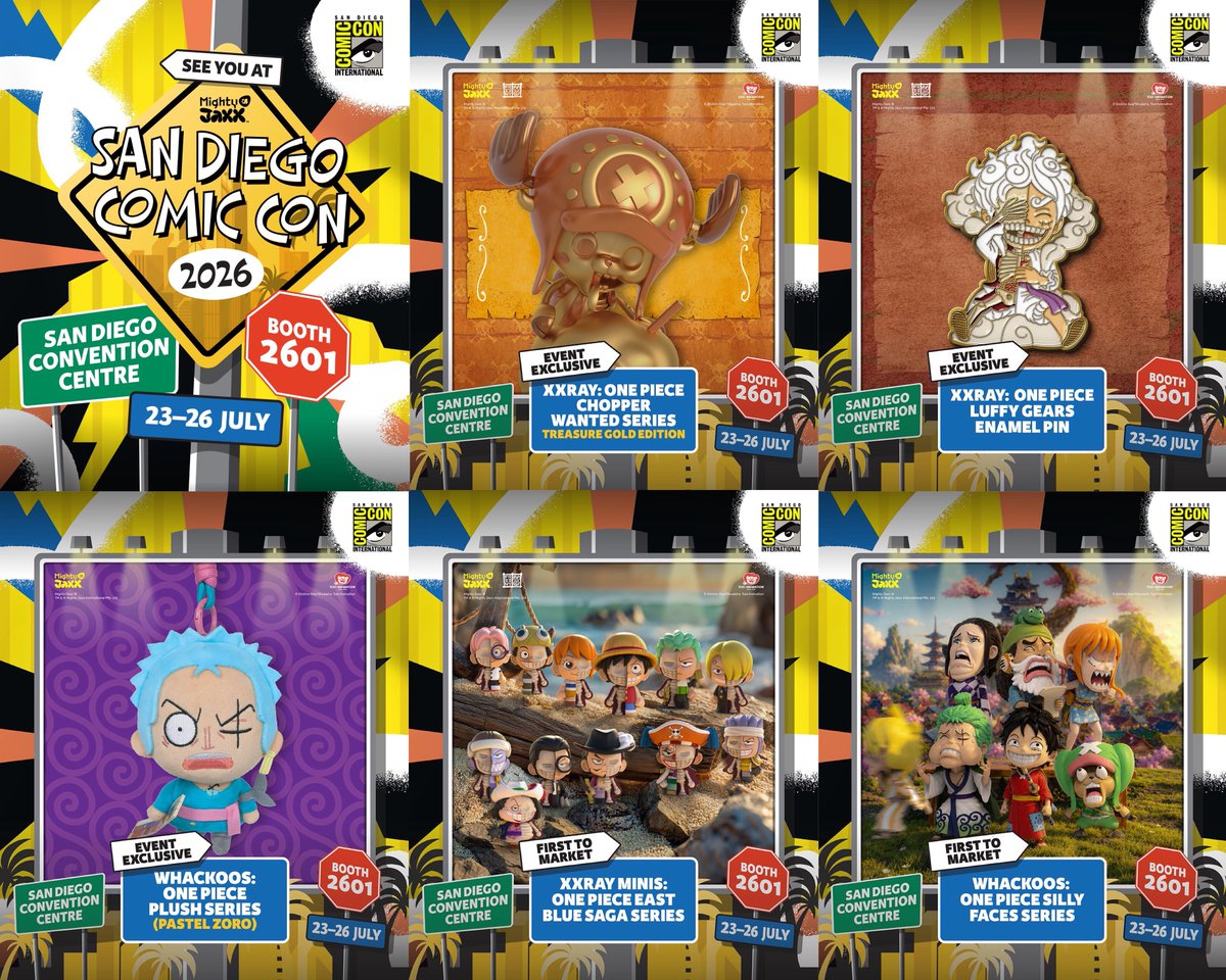 Here's a look some of the One Piece offerings from @MightyJaxx for