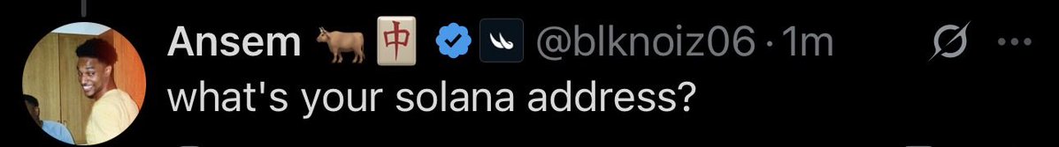 SumThingWongg's tweet photo. This is what every solana:9cRCn9rGT8V2imeM2BaKs13yhMEais3ruM3rPvTGpump hopes to hear! Idk that a small account like this is able to get slip a sip to @blknoiz06 ‘s notification https://t.co/rmul1Bf3mX