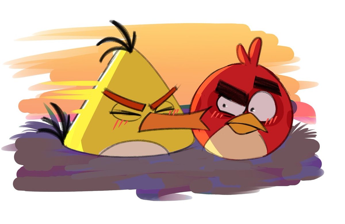 DeviledMeggz's tweet photo. more old art, this is one of my favorites ougggh 

#AngryBirds #RedxChuck #Chred https://t.co/t9iTyNxXxE
