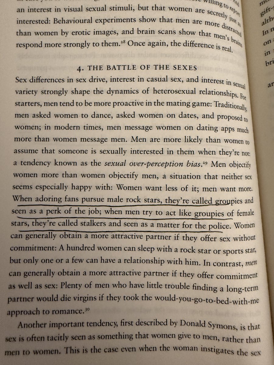 robkhenderson's tweet photo. "Sex differences...When adoring fans pursue male rock stars, they're called groupies and seen as a perk of the job; when men try to act like groupies of female stars, they're called stalkers and seen as a matter for the police." https://t.co/CqS3r2MJGT https://t.co/3FkuOjhZrX