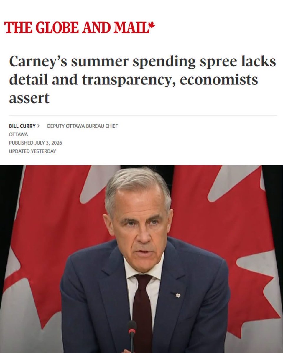 Franktmcveety's tweet photo. Canadians deserve to know exactly how much money the Liberals are spending and exactly how this is going to be paid for. https://t.co/ffsgUwaRPB
