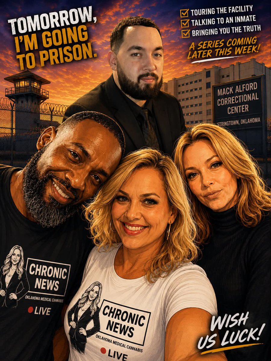 🚨 Tomorrow, I’m Going to Prison. Chronic News has graciously been given ...