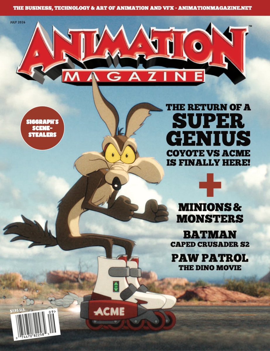 bauzilla's tweet photo. 🚀🛼 “Coyote Vs ACME” in theaters EVERYWHERE AUG 28 2026 🧨💣🧲 @animag @CoyoteACMEMovie @Ketchup_Distrib 🦊🪧📦 https://t.co/NBGbA2KNUo
