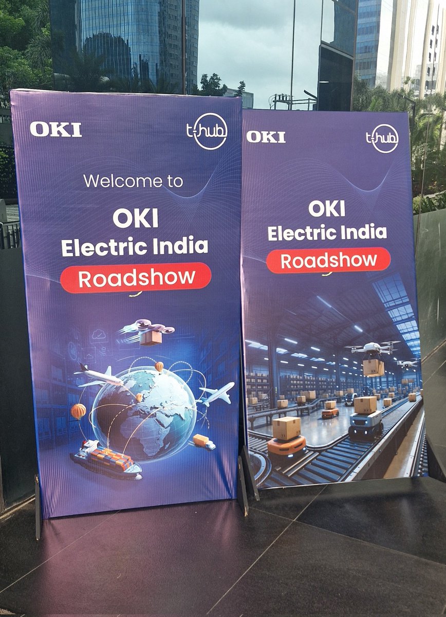 ushodharraju's tweet photo. It was a pleasure attending the OKI Hyderabad Innovation Roadshow 2026 at T-Hub today.

#OKI #THub #IndiaJapan #Innovation #BusinessExpansion #Compliance #RegTech #SupplyChain #WaterInfrastructure #MarketEntry #Finsentsis #StartupEcosystem #Ushodharraju https://t.co/PpPFsSdeMM