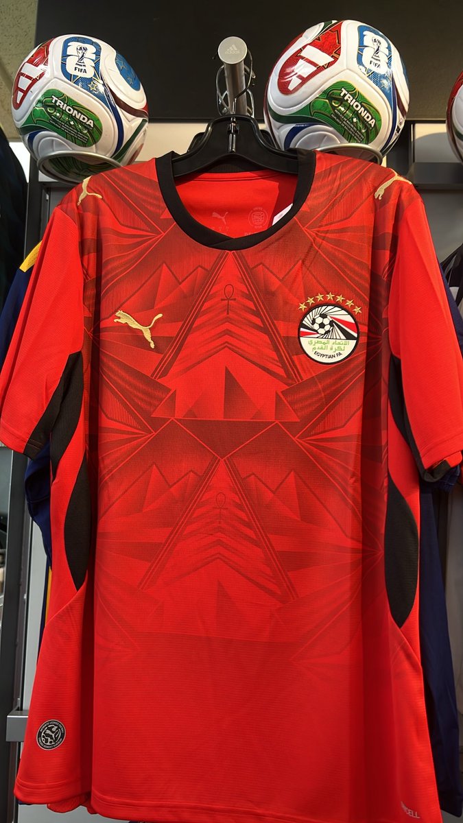 nasl's tweet photo. Egypt Jersey Home Red by Puma for World Cup 2026 Restocked In Limited Sizes at Vancouver Soccer Store North America Sports! S,M,L &amp; XL. Visit Us in Store Today! Questions? Call 604-299-1721 #egypt #worldcup2026 #wc26 #puma #salah #vancouver #soccer #football #BC https://t.co/g87zdKMcLX