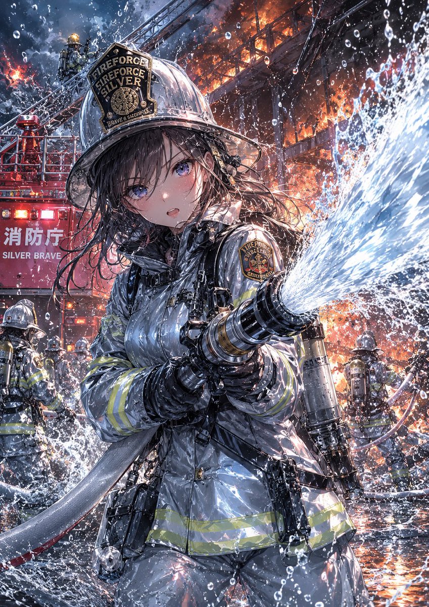 ux6ovv's tweet photo. #AIイラスト
#AIイラストレーターさんフォロバ100 

『暑さを消火します』 https://t.co/WVGXQnQFtx
