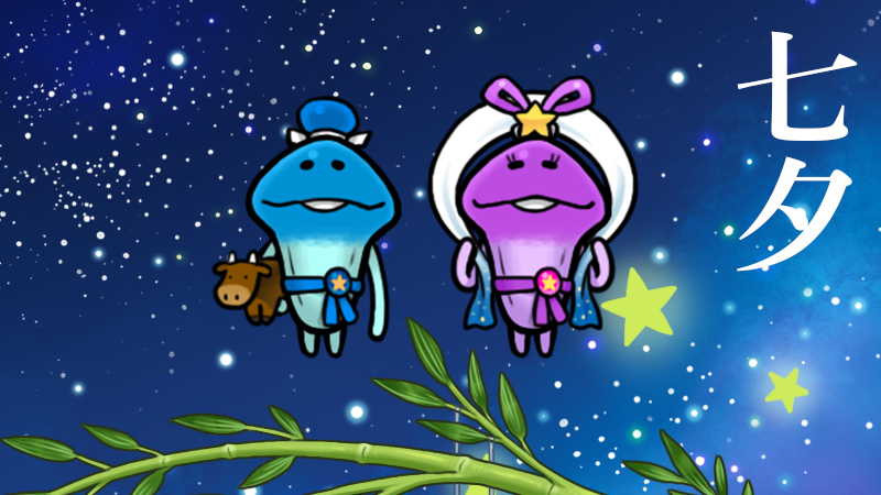 nameko_nnf's tweet photo. んふんふ！（雲の上は晴れてるからね！）
#七夕 https://t.co/DL1SUNAb6r