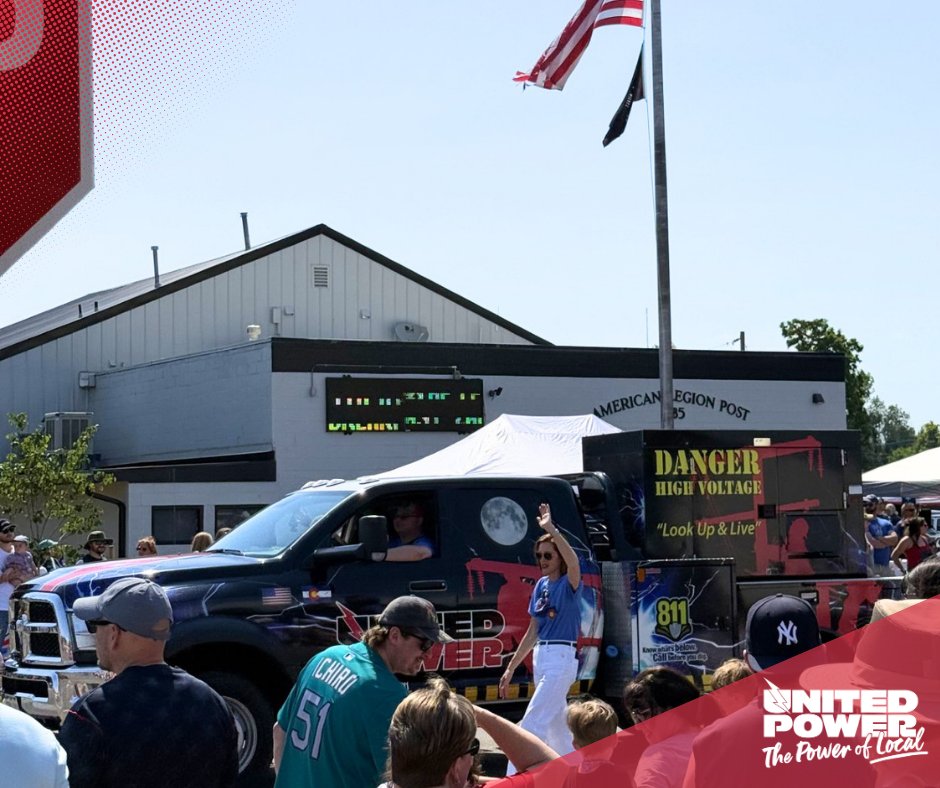 unitedpowercoop's tweet photo. We hope everyone enjoyed a fantastic 4th of July weekend! 🎆 Our team had a blast participating in the Firestone and Coal Creek Canyon celebrations. ⚡ Did you catch us there? Connecting with our members is always a highlight! https://t.co/Eo0yFwnKff