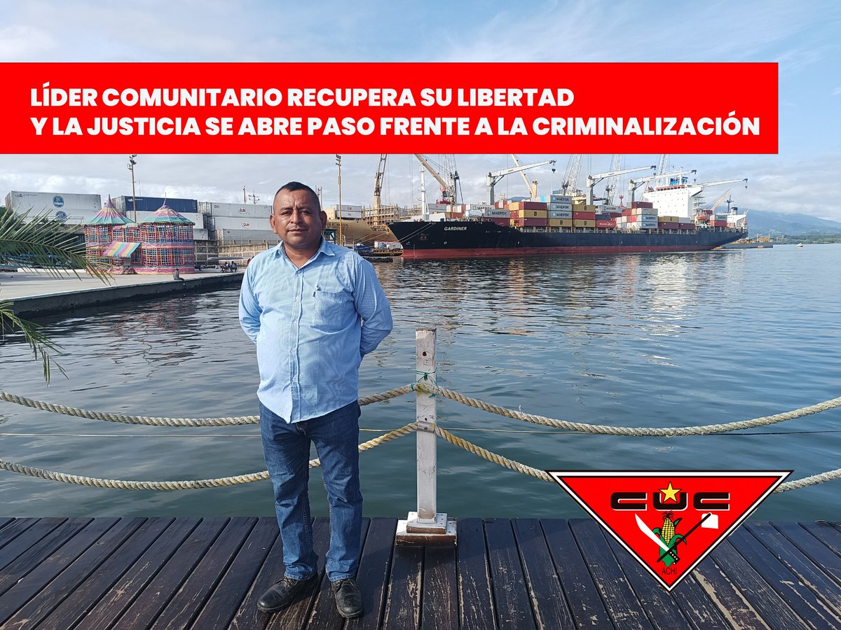 CUCGuatemala's tweet photo. LÍDER COMUNITARIO RECUPERA SU LIBERTAD Y LA JUSTICIA SE ABRE PASO FRENTE A LA CRIMINALIZACIÓN
José Acte, líder comunitario, defensor de derechos humanos e integrante activo de nuestra organización, quedó en libertad tras la audiencia reprogramada de primera declaración. https://t.co/dXUMUSSIMz