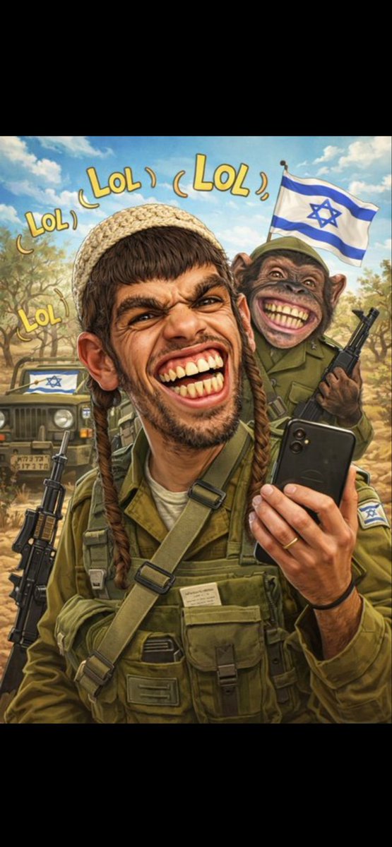 Sinemlugka3's tweet photo. @YossiGoldstein8 Şaka gibi . Aşağılık maymunlar. https://t.co/ms4qHrU9Pk